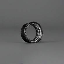 1pc Glam Full CZ Diamond Ear Gauges, Hypoallergenic 316L Stainless Steel Double Flared Ear Tunnels, Luxury Piercing Accessories For Stretched Ears - Circle-2 - View 21