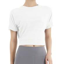 Women's Cropped Sports Top With A Cool, Quick-Drying, Open-Back Design, Ideal For Yoga And Training - TX29白色 - 查看 1