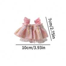 1 chiếc váy thoáng khí dễ thương cho chuột hamster nhỏ, váy ren dệt kim hình cành hoa cho chuột, áo vest cho thú cưng, quần áo cho động vật nhỏ, váy công chúa. - Nhiều màu - Xem 3