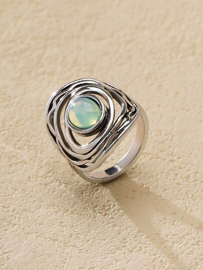Nocturel Oval Decor Ring
