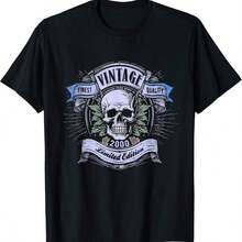 Camiseta Vintage No Ss No Nation con Frases Divertidas, para Todas las Temporadas, 190g de Algodón, Impresión a una Cara, Cuello Redondo, Manga Corta - Color 3 - Ver 4