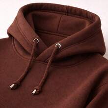 Kids' Kangaroo Hoodie Set, California Style, Thick, Winter - Rust Brown - View 2