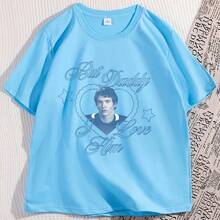 But Dad, I Love You, Casual Cotton Short Sleeve Crew Neck T-Shirt, Men's And Women's Clothing, High Quality Printed Loose Fit T-Shirts - 黑色 - 查看 9