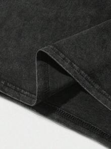 Yoshitomo Nara So Sad, Camiseta 100% Algodón Suave y Ligera, Agradable al Tacto |   Diseño exquisito |   Suelto y cómodo |   Fácil de combinar | - Lavado negro - Ver 4
