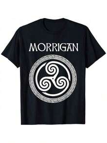 Camiseta con Logo de Skateboard Retro para Hombre, Diosa Celta Morrigan - Estilo Vintage, Corte Regular, Algodón Suave de Alta Calidad, Esencial para Streetwear - Negro - Ver 2
