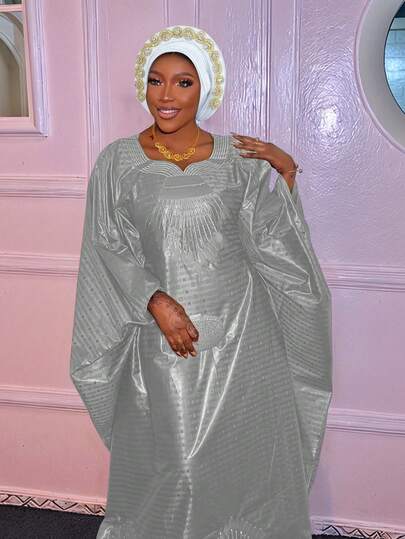 1 Stück Afrikanische Frauen Auto Gele Turban Hut, Fertig zum Tragen mit Strass besetzter Kopfbedeckung, eleganter Satin Kopftuch Kappe für Hochzeit, Kirche & besondere Anlässe