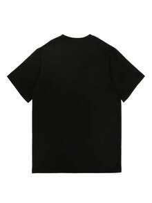 Camiseta de Regalo con Diseño de Vidrio Tintado de Pascua |   Camiseta de manga corta para mujer, 180G, suave |   Muy adecuado para reuniones familiares y actividades de team building corpor - Negro - Ver 3