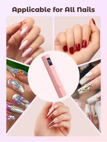 JMMO Portable Handheld Nail Dryer Lamp, UV/LED Nail Curing Light For All Gel Nail Polish, USB Rechargeable, Fast Drying Nail Lamp - Multicolor - View 6