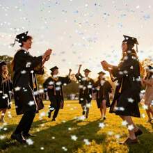 8 piezas de confeti para fiesta, confeti de estrellas plateadas, confeti para boda, cumpleaños, graduación, baby shower, aniversario, Navidad, Año Nuevo, suministros para fiesta - como en la imagen - Ver 6