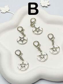 Suricat 4pcs Shoe Clips, Shoe Decorations, Skull, Bat, Star, Moon Shapes, Street Punk Style, Metal Decoration - Detachable DIY Shoe Clips, Suitable For Sneakers, Boots And Bags, Customized Sneakers | 4pcs Fun Decoration Set, Footwear Accessories, Valentine's Day And Thanksgiving Gift Decoration - Multicolor - View 8