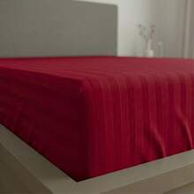 Fitted Sheet With Elastic All Around The Bottom, Cotton-Like Feel, Soft And Cool, Ideal For Spring, Available In Twin, Full, Queen, And King Sizes, Variety Of Colors, Perfect For Modern Bedrooms, Breathable And Comfortable For All Seasons - 紅色 - 查看 2