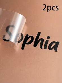 1-15pcs Customized Text Stickers And Personalized Labels, Custom Decal Stickers, Name Stickers, DIY Gifts, Customizable Holographic Name Stickers For Water Bottles, Customized Glitter Text Name And Word Stickers, Autumn Home Refresh, Home Harmony, Office Decor - Multicolor - View 36