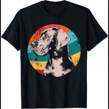 Great Dane Dog T-Shirt - Hitam - View 1