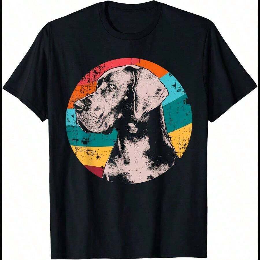 Great Dane Dog T-Shirt - Hitam - View 1