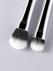 ronshadow Bộ 2 cọ trang điểm mắt và che khuyết điểm đầu tròn, lông mềm, thích hợp dùng với phấn phủ, giúp tán đều và chính xác, bộ cọ trang điểm mặt thân thiện với người mới bắt đầu. - màu đen - Xem 8