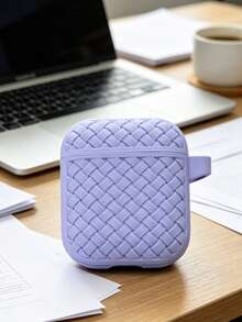 Argyle Pattern 1 Piece Of Woven-Pattern Earphone Case, Available In Various Colors. It Is Colorful, Shock-Proof And Easy To Carry. Made Of Woven-Textured Silicone Material, It Has A Soft And Non-Slip Touch. It Is Suitable For All Models Of Apple Earphones, Including 1st/2nd Generation, 3rd Generation, 4th Generation, Pro/Pro2, And Pro3. Practical, Simple And Versatile. - Multicolor - View 24