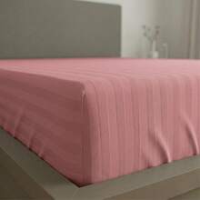 Fitted Sheet With Elastic All Around The Bottom, Cotton-Like Feel, Soft And Cool, Ideal For Spring, Available In Twin, Full, Queen, And King Sizes, Variety Of Colors, Perfect For Modern Bedrooms, Breathable And Comfortable For All Seasons - 藕粉色 - 查看 2