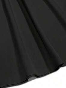 Vestido de Body ceñido sin mangas con cuello vuelto en color verde menta para mujer, ideal para el verano - Negro - Ver 4