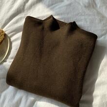 Women Lightweight Cardigans - Coffee Brown (thickened Fleece) - View 1