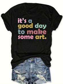 Women's T-Shirt For Spring And Summer - 白色 - 查看 7