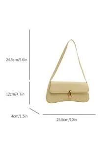Retro Patchwork Leopard Print Elegant Underarm Shoulder Bag, Leopard Print Ladies' Handbag, Leopard Print - Yellow - View 5