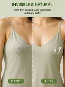 Disposable Breast-Lifting Tape, Non-Woven Fabric Anti-Sagging And Gathering Nipple Covers, Gathering And Lifting Bra. - Apricot - View 2