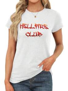 Printed T-Shirt, Women's Vintage Pattern Short-Sleeved Sport Shirt, Casual Sport T-ShirtPlayeras De Mujer Algodon Blusas Frescas Para El Calor Blusas Dama Playeras De Dama Playeras Mujer Blusa Blanca Playeras Basicas De Mujer Blusas Oversize Para Dama Playeras Oversize De Mujer  Y2k Mujer Verano Camisetas De Mujer Algodón Playeras Para Mujer Blusas Casuales Para Dama Envio Nacional - Blanco - Ver 8
