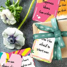 50pcs Positive Inspirational Motivational Cards, Thank You Cards, Encouragement Cards For Friends, Colleagues, Employees, Perfect For Lunchbox Daily Inspiration - A - View 4