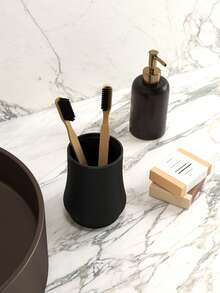 Portable Toothbrush Holder - Modern Minimalist Style, Bathroom Toothbrush Holder And Storage Organizer, Suitable For Bathroom Countertop, Home Bathroom Decor, Back To School Season Decor - Multicolor - View 5