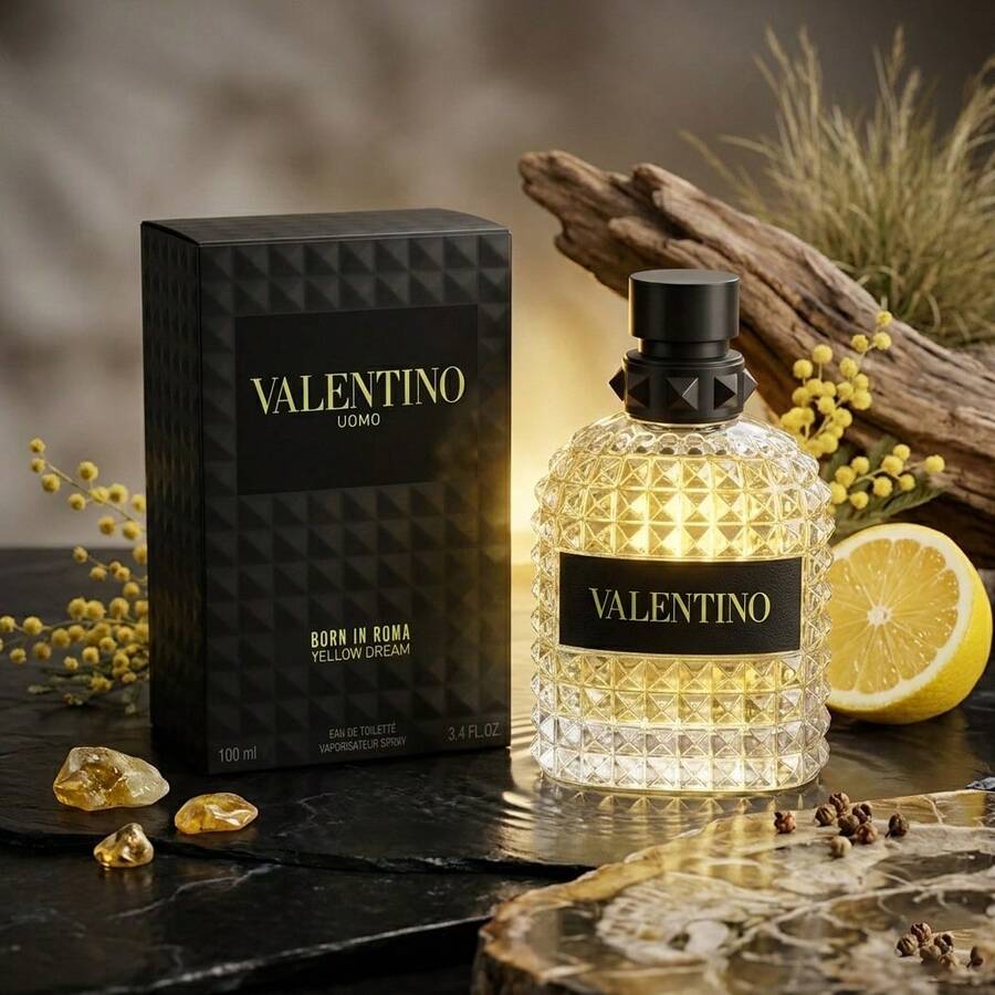 Valentino Uomo Born In Roma Yellow Dream Eau De Toilette Spray For Men – 3.4 Oz / 100 Ml | Fresh Spicy Citrus Cologne - 清新香調 - 查看 1