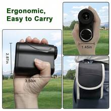 IMeter 650 Yards Golf Rangefinder 6X Magnification With Slope Adjustment Vibration Fast Flag Locking Angle Distance Meter Black Sport Range Finder - Black - View 7