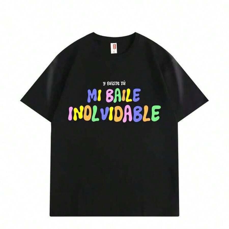 Camisetas de merchandising del rapero , ropa para hombres y mujeres, camiseta de música pop hip hop Harajuku, moda Y2k St - Negro - Ver 1