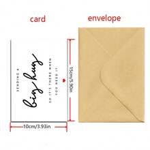 1张“大大的想念”卡片 - 非常适合远距离表达思念之情，附信封，可直接寄给收件人，也是日常办公用品。 - 單件 - 查看 2