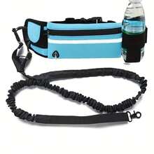 Outdoor Sports Waist Bag With Retractable Dog Leash, Portable Waist Pack For Hiking, Running - Multicolor - View 8