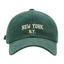 1pcs NEW YORK Embroidered Baseball Caps, Assorted Colors, Casual & Minimalist, Adjustable, For Daily & Outdoor Wear - Multicolor - View 6