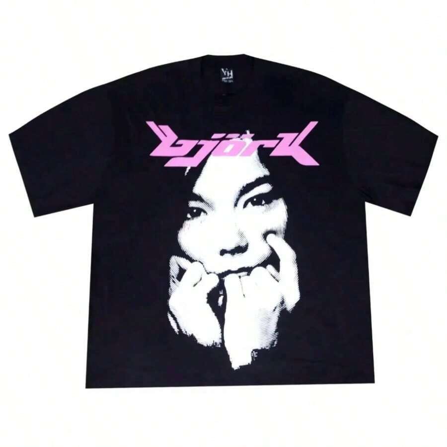 Premium Quality Unisex Casual T-Shirts, Men's Black T-Shirts, Pure Cotton T-Shirts, Fun Short Sleeve Crew Neck T-Shirts, Plus Sizes - 黑色 9 - 查看 1