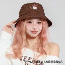 SANRIO 8顶/三丽鸥Hello Kitty帽子，棒球帽，豹纹帽，女士帽，棒球帽，可爱棕色Malovolk帽子 - 多款 - 查看 6