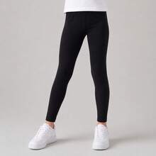 Girls' Cotton Leggings, Plain Or Printed, Comfortable Pants With Elastane, Sizes 2 To 12, Soft, Casual, School, Everyday Wear. Fitted Leggings With Elastic Waistband, Children's Fashion, Winter/Mid-Season, Comfortable, Flexible, Various Prints. - Lisa - Xem 7