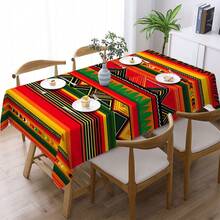 1 chiếc khăn trải bàn in họa tiết trừu tượng - 100% Polyester, hình chữ nhật, dệt, thích hợp cho nhà bếp, phòng ăn, tiệc tối, dã ngoại, hẹn hò, đám cưới, trang trí tiệc theo chủ đề, sử dụng trong nhà và ngoài trời. - Nhiều màu - Xem 11