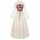 Apricot-colored Court-style Belted Skirt