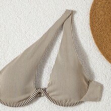 Traje de baño de dos piezas para mujer, de nueva moda, sexy, de un solo hombro, de color sólido, bikini de alta gama para playa. - Bikini asimétrico de color liso con estampado transfronterizo - Ver 4