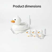 Baby Cartoon White Goose Bath Toy Floating Grabbing Fun Toy Summer Water Game Cognitive Interactive Toy - Multicolor - View 3