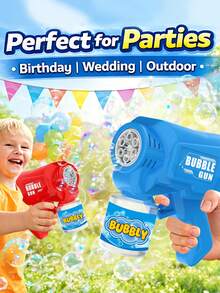 Handheld Automatic Bubble Blower Toy, Suitable For Boys And Girls To Play Outdoors In Summer. (Batteries And Bubble Solution Not Included) - Multicolor - View 3