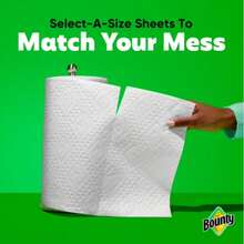 Bounty Select-A-Size Paper Towels, 10 Triple Rolls, White, 123 Sheets Per Roll, Absorbent Household Cleaning Paper Towels - Rolls - View 4