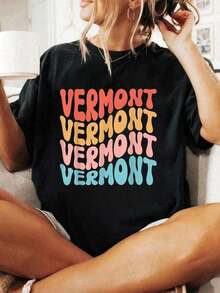 Camiseta 100% Algodón con Diseño Retro Divertido y Bonito para Hombres, Mujeres y Niños, Camiseta Suave y Transpirable para Hombre y Mujer, Estilo Clásico de Moda para Verano - Negro - Ver 1