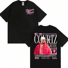Camiseta de la gira Primera Musa del rapero Omar Courtz, ropa para hombre y mujer, camiseta vintage de hip hop, informal. - Negro - Ver 6