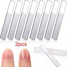 Bộ 8/2 dũa móng tay Nano Shine, dũa móng tay vuông bằng thủy tinh, khối đánh bóng móng tay, dụng cụ làm móng chuyên nghiệp, dũa móng tay chất lượng cao phù hợp cho du lịch, sử dụng tại nhà và kinh doanh, đóng gói bán sỉ số lượng lớn. - Bạc - Xem 8