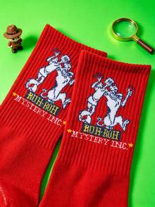 2 Pairs Scooby Doo Fashionable Socks, Comfortable Breathable Non-Slip, Suitable For All Occasions - Multicolor - View 3