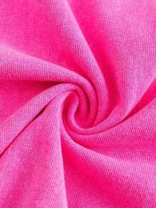 "ES UNA MILLA" Camiseta de manga corta con estampado de águila y bandera, estilo vintage lavado, cuello redondo, corte holgado, de algodón puro, para verano. - Rosa - Ver 5
