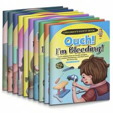 Daily Safety Reading Set, Colorful Illustrated Pages, Home And School Scenes, Easy Learning Of Safety Knowledge - Children's  Picture Book - View 13